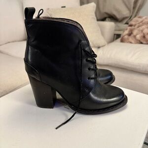 Seychelles Black Heeled Ankle Boots